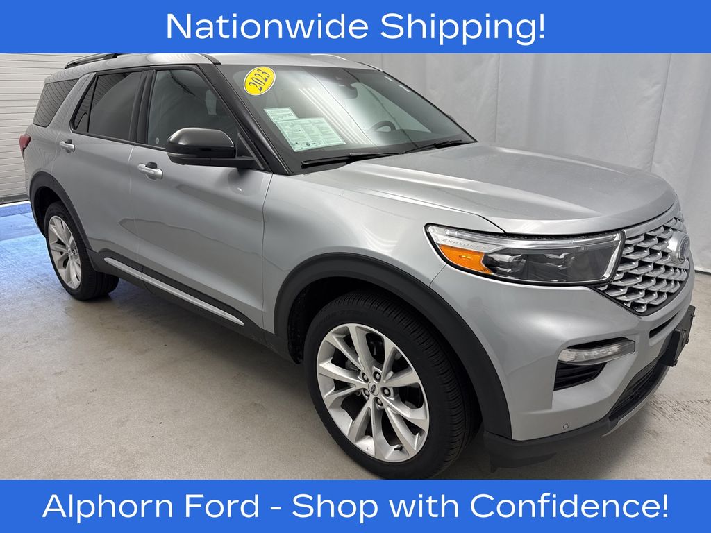 Silver Metallic 2023 Ford Explorer SUV / Crossover All-Wheel Drive Automatic