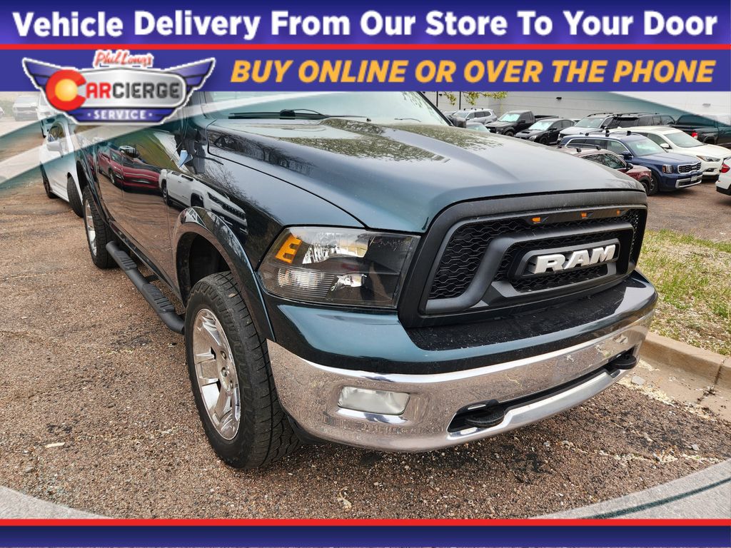 Hunter Green Pearlcoat 2011 RAM 1500 Laramie Crew Cab 4WD Pickup Truck Four-Wheel Drive 5-Speed Automatic