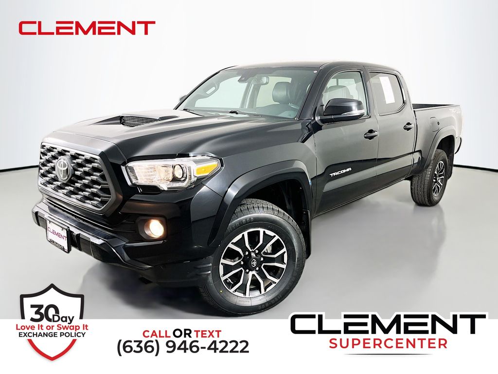 Midnight Black Metallic 2021 Toyota Tacoma Pickup Truck Four-Wheel Drive 6-Speed Automatic