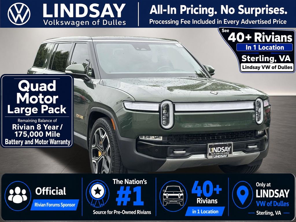  2023 Rivian R1S Adventure Quad Motor AWD   