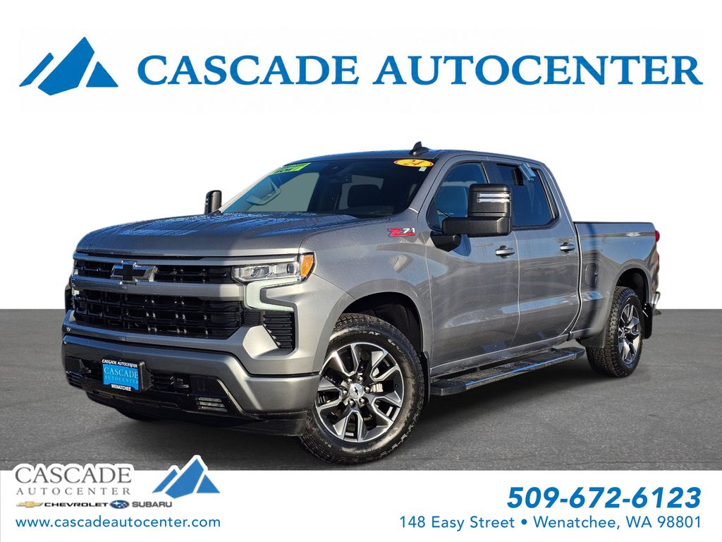 Sterling Gray Metallic 2024 Chevrolet Silverado 1500 Pickup Truck Four-Wheel Drive Automatic