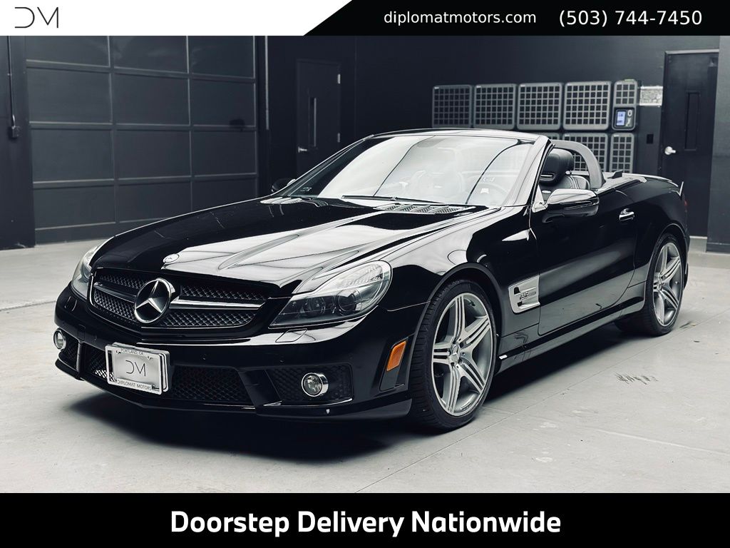 Black 2011 Mercedes-Benz SL-Class Convertible Rear-Wheel Drive 7-Speed Automatic