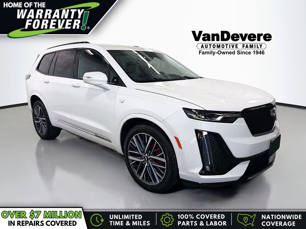 White 2024 Cadillac XT6 SUV / Crossover Four-Wheel Drive 9-Speed Automatic
