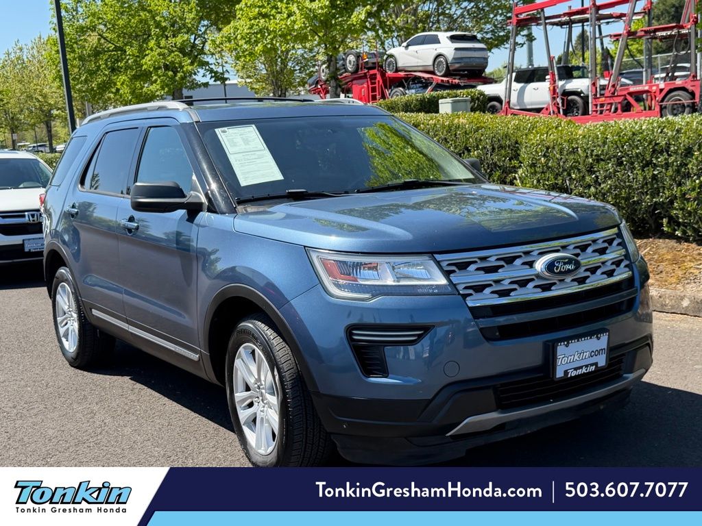 Blue Metallic 2018 Ford Explorer SUV / Crossover All-Wheel Drive 6-Speed Automatic