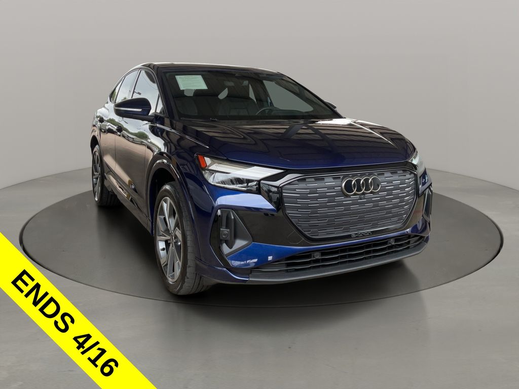 Navarra Blue Metallic 2023 Audi Q4 e-tron Sportback quattro Premium Plus 50 Sedan All-Wheel Drive Automatic