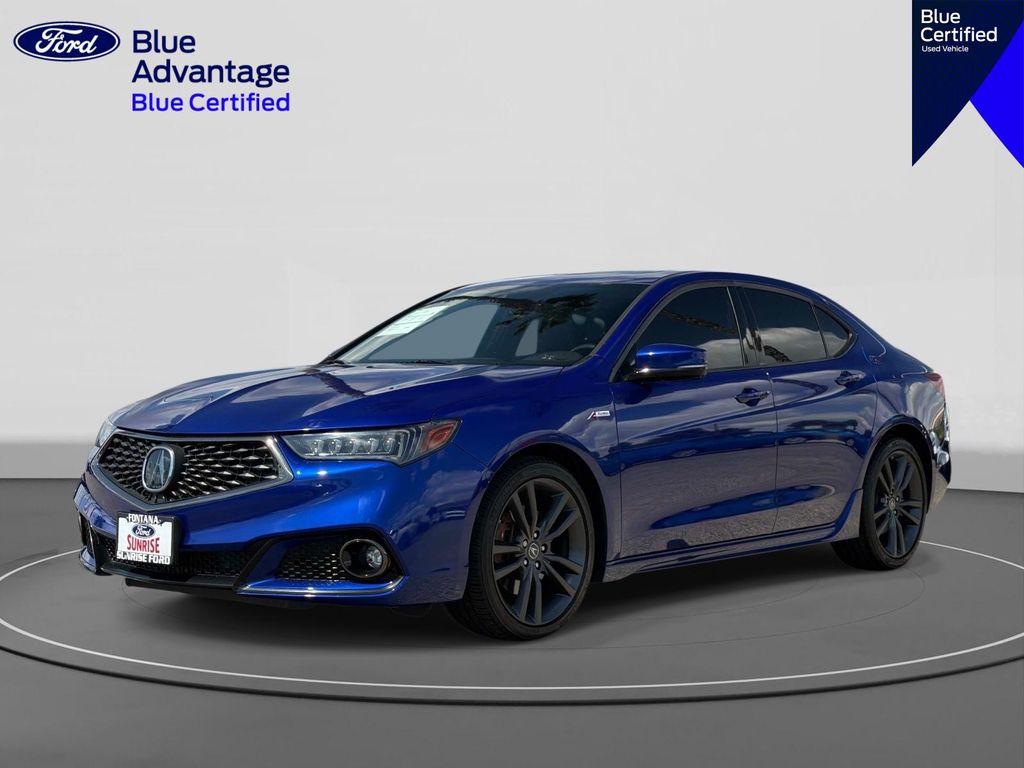 Blue 2018 Acura TLX Sedan 9-Speed Automatic