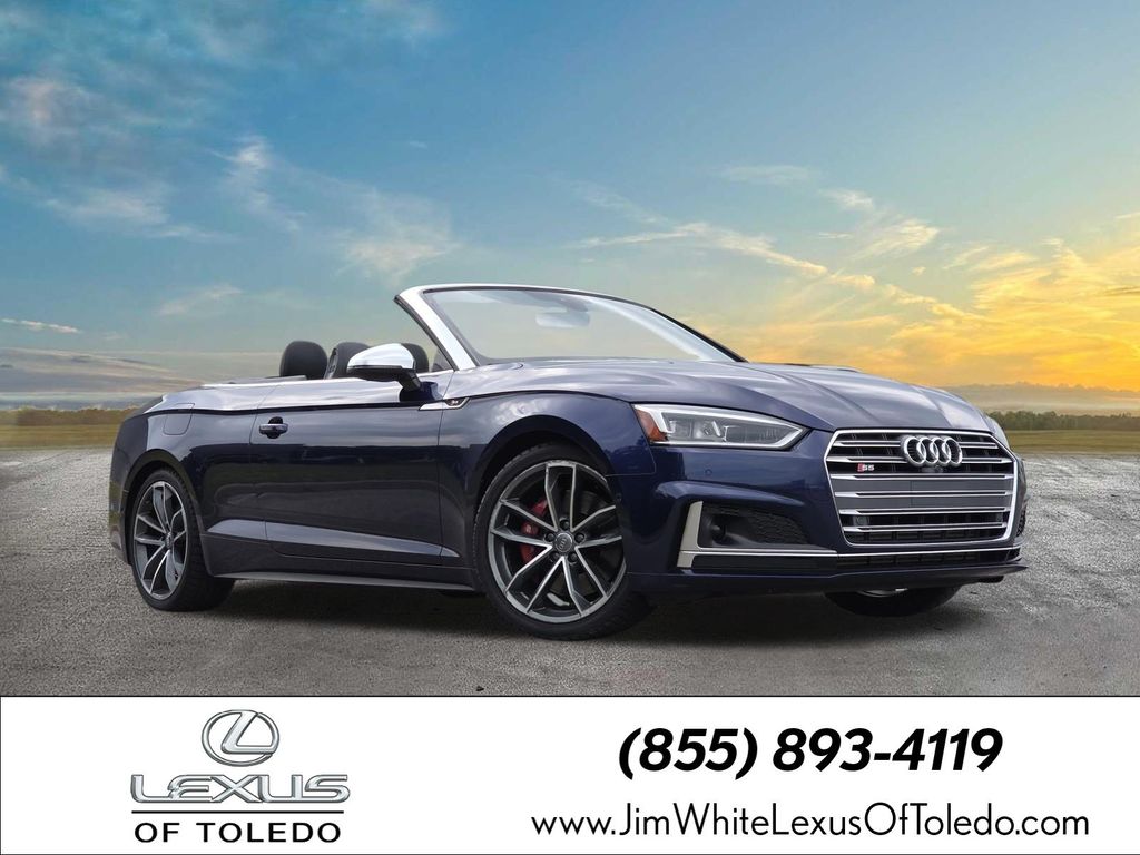 Navarra Blue Metallic/Black Roof 2019 Audi S5 Convertible All-Wheel Drive 8-Speed Automatic