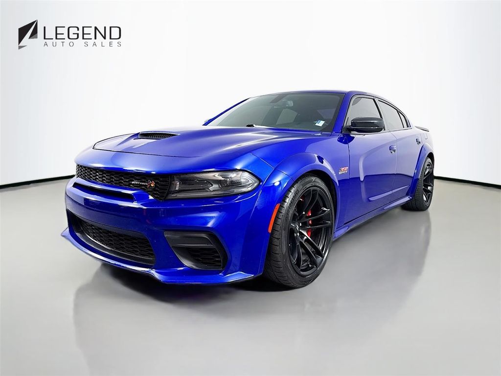 Indigo Blue 2022 Dodge Charger Scat Pack Widebody RWD Sedan Rear-Wheel Drive 8-Speed Automatic