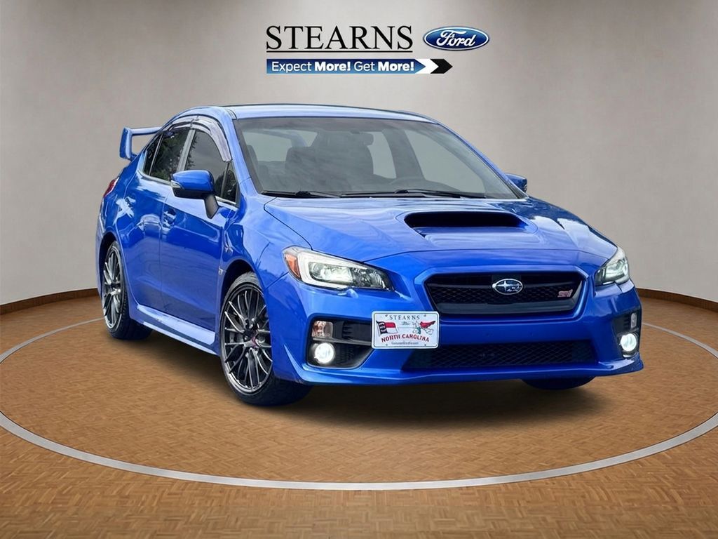 WR Blue Pearl 2016 Subaru WRX STI Sedan All-Wheel Drive 6-Speed Manual