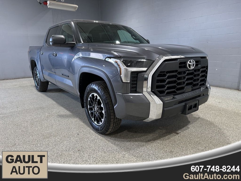 Magnetic Gray Metallic 2025 Toyota Tundra SR5 CrewMax Cab 4WD Pickup Truck Four-Wheel Drive Automatic