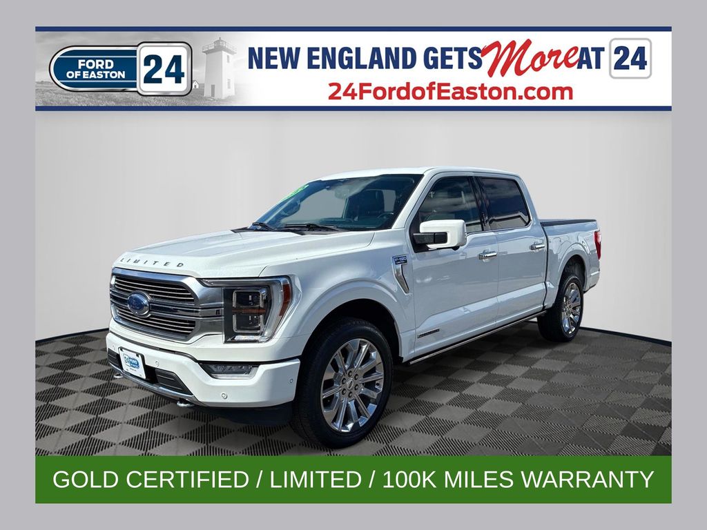 Star White Metallic Tri-Coat 2023 Ford F-150 Limited SuperCrew 4WD Pickup Truck Four-Wheel Drive Automatic