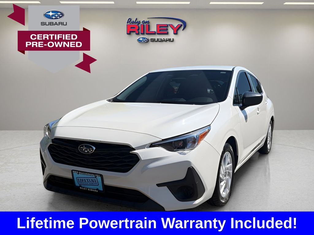 Crystal White Pearl 2024 Subaru Impreza Wagon All-Wheel Drive Continuously Variable Transmission