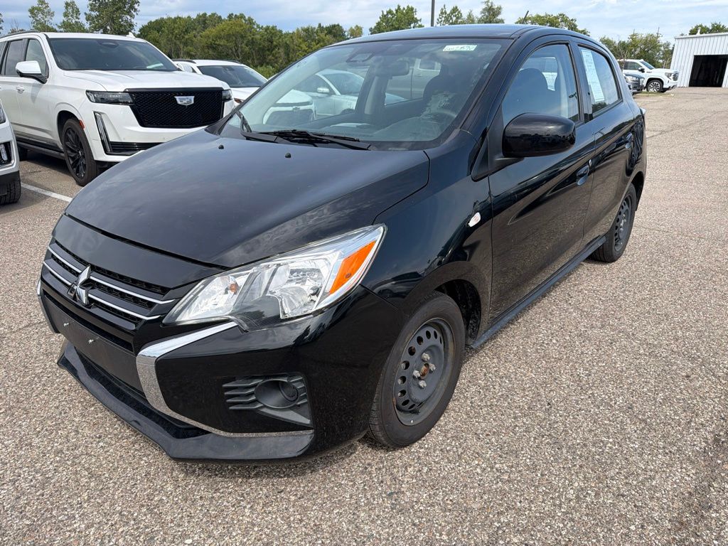 Starlight Silver Metallic 2021 Mitsubishi Mirage Hatchback Front-Wheel Drive Continuously Variable Transmission