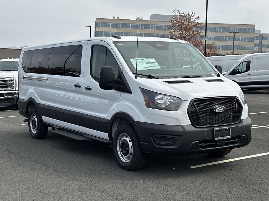 Oxford White 2026 Ford Transit Passenger 350 XL Low Roof LB RWD Van Rear-Wheel Drive