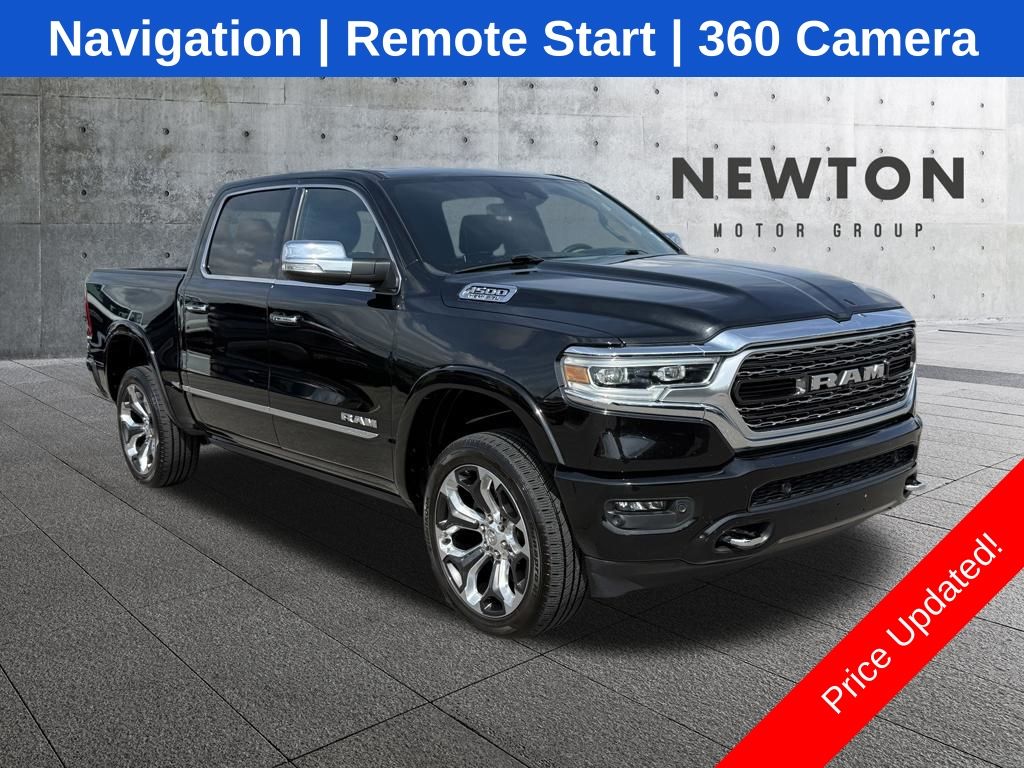Diamond Black Crystal Pearlcoat 2022 RAM 1500 Pickup Truck Four-Wheel Drive 8-Speed Automatic