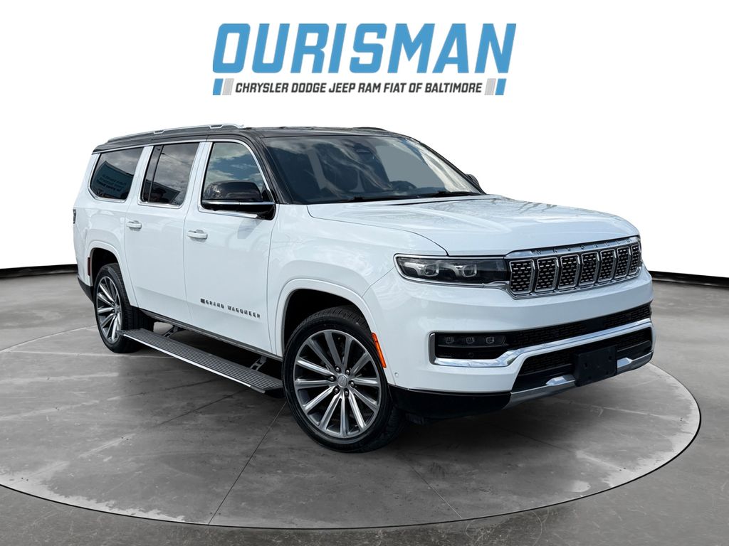 Bright White Clearcoat 2023 Jeep Grand Wagoneer L Series II 4WD SUV / Crossover Four-Wheel Drive 8-Speed Automatic