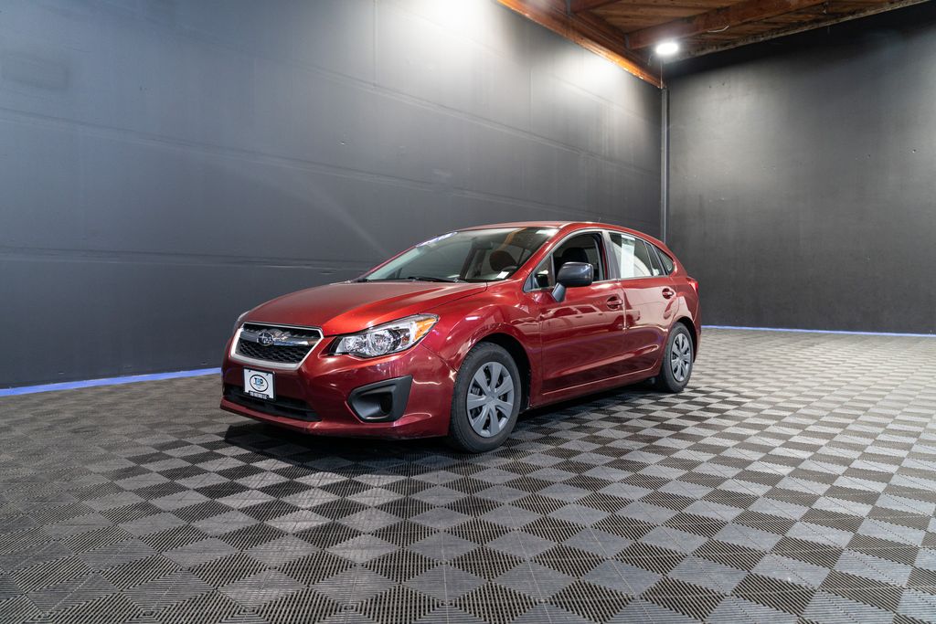 Camellia Red Pearl 2012 Subaru Impreza 2.0i Hatchback Hatchback All-Wheel Drive 5-Speed Manual