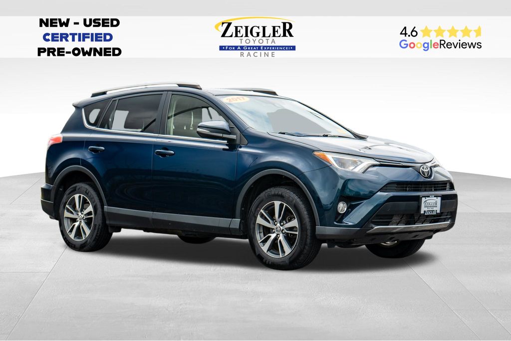 Teal (Aqua) 2017 Toyota RAV4 SUV / Crossover All-Wheel Drive 6-Speed Automatic