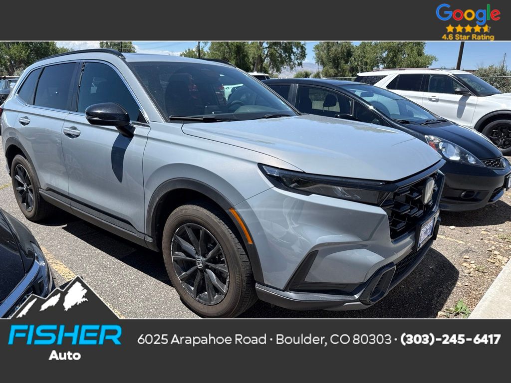 Gray 2023 Honda CR-V Hybrid SUV / Crossover All-Wheel Drive Continuously Variable Transmission