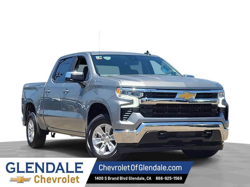 Sterling Gray Metallic 2025 Chevrolet Silverado 1500 Pickup Truck Four-Wheel Drive Automatic