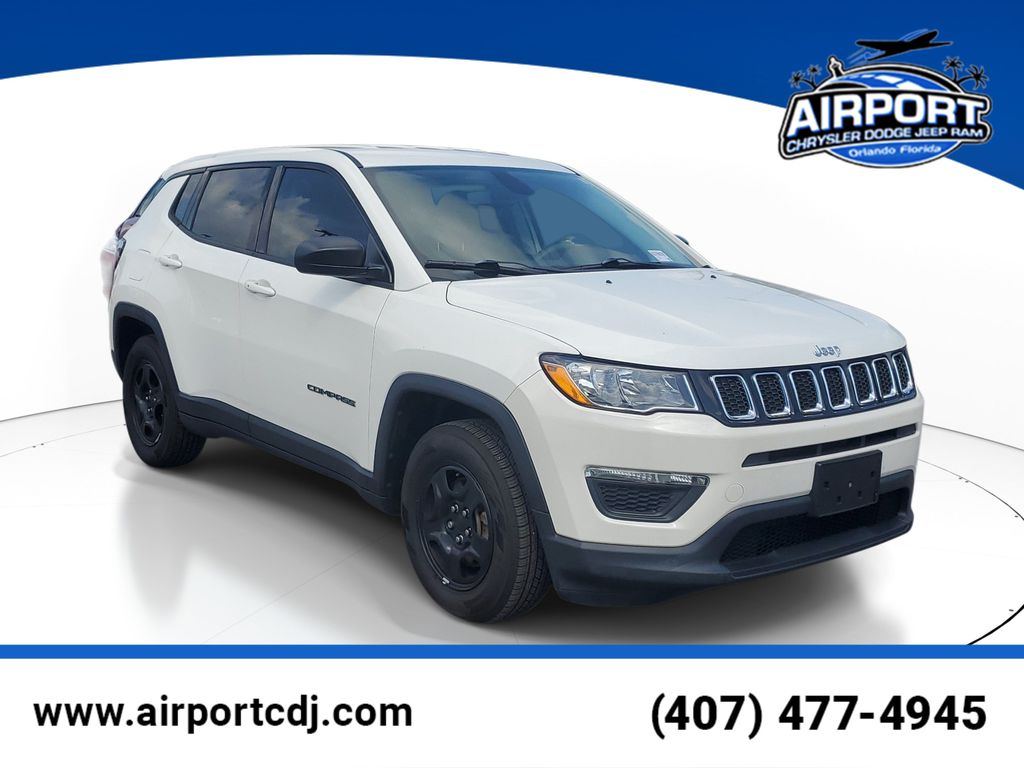 White Clearcoat 2020 Jeep Compass SUV / Crossover Front-Wheel Drive 6-Speed Automatic
