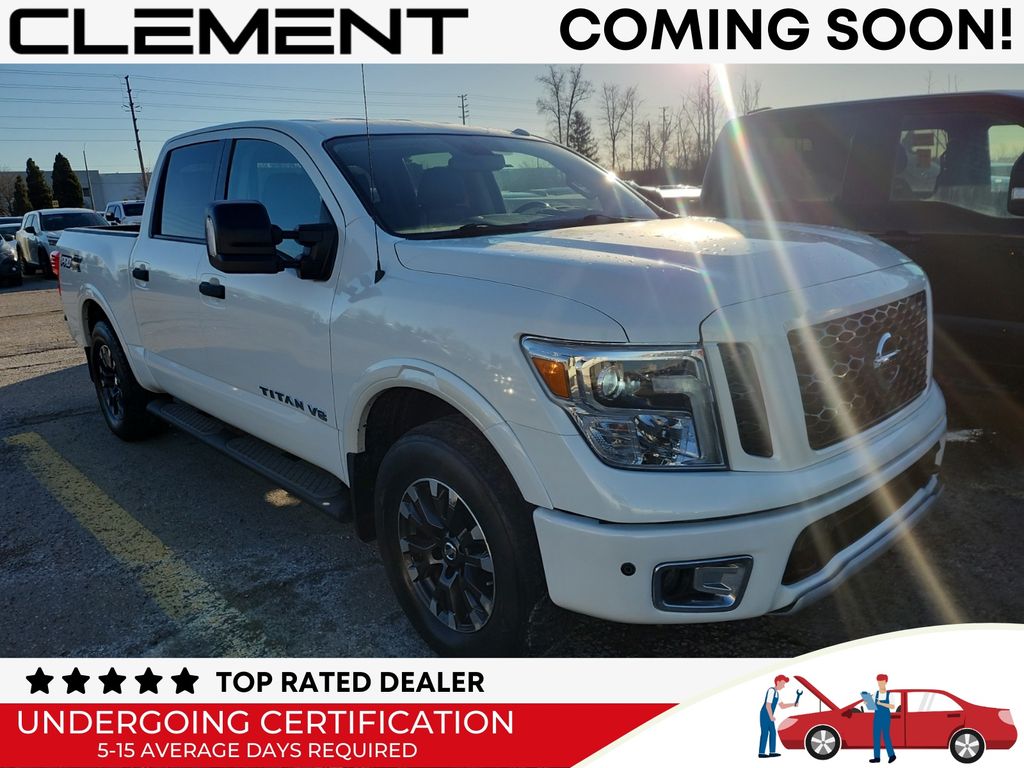 Silver Metallic 2018 Nissan Titan S Crew Cab 4WD Pickup Truck Four-Wheel Drive 7-Speed Automatic