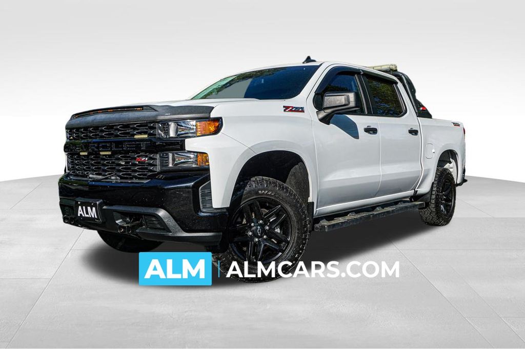 Summit White 2021 Chevrolet Silverado 1500 Pickup Truck Four-Wheel Drive Automatic