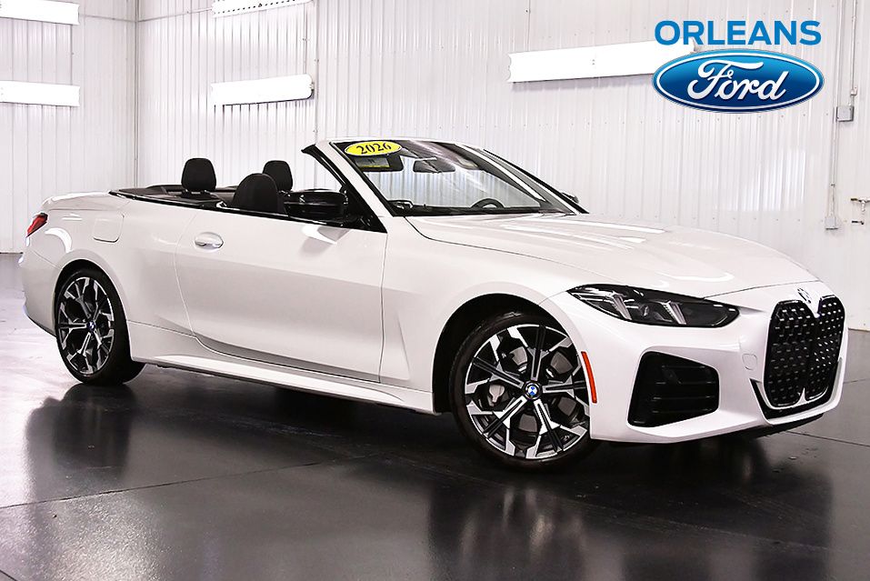 Mineral White Metallic 2026 BMW 4 Series 430i Convertible RWD Convertible Rear-Wheel Drive 8-Speed Automatic