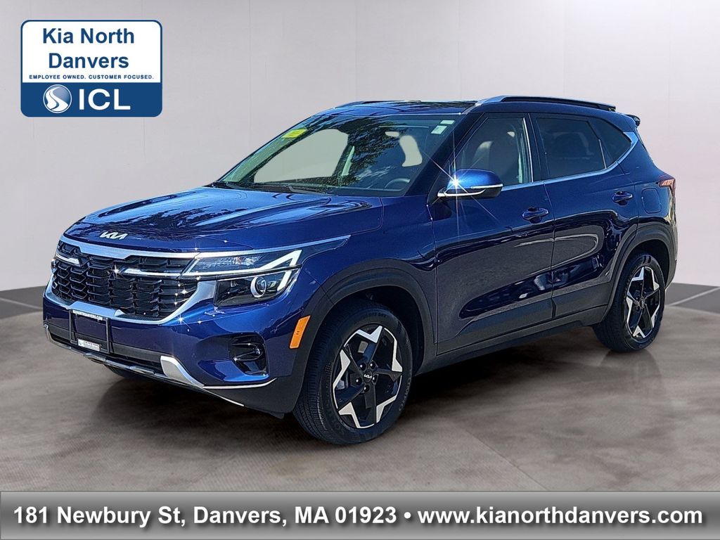 Ocean Blue 2025 Kia Seltos SUV / Crossover All-Wheel Drive Continuously Variable Transmission