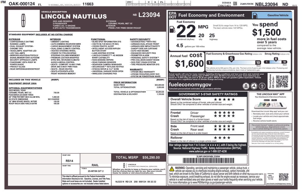Used 2022 Lincoln Nautilus SUV