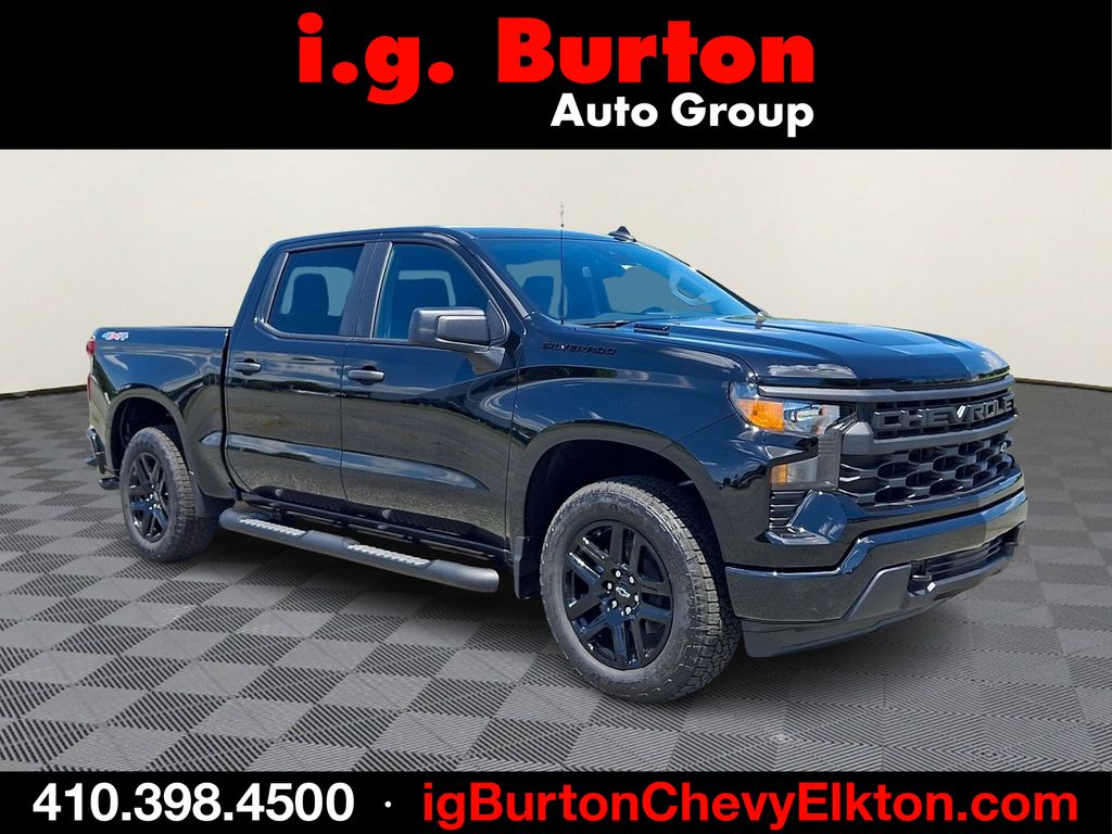 Black 2026 Chevrolet Silverado 1500 Pickup Truck Four-Wheel Drive 8-Speed Automatic
