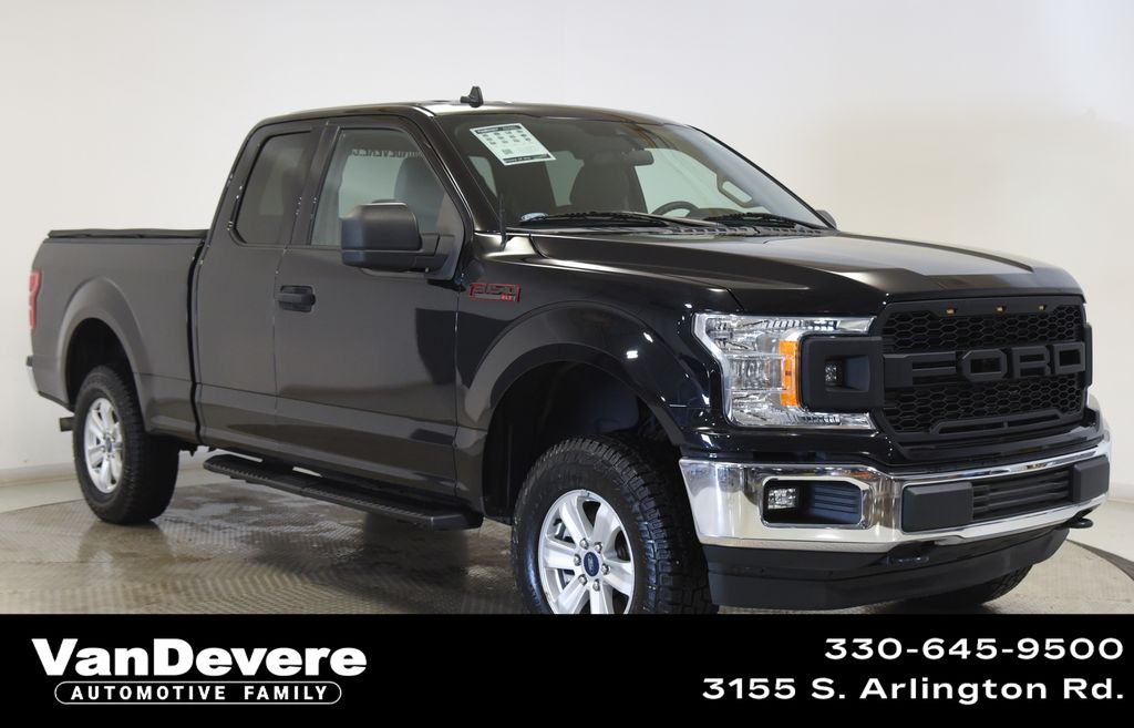 Black Metallic 2019 Ford F-150 XLT SuperCab 4WD Pickup Truck Four-Wheel Drive Automatic
