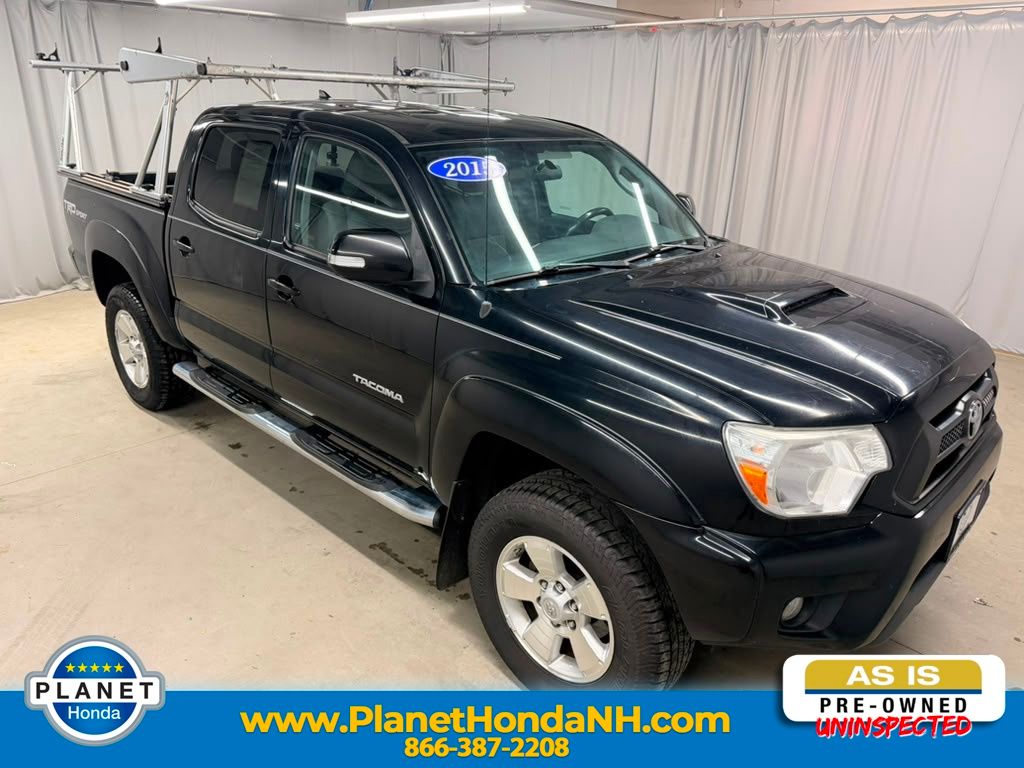 Black 2015 Toyota Tacoma Pickup Truck Four-Wheel Drive 5-Speed Automatic