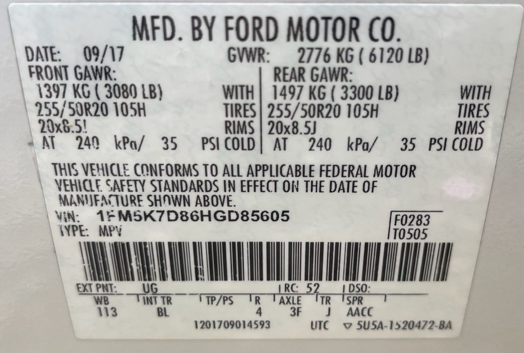 2017 Ford Explorer XLT White at Bayway Chrysler Dodge Jeep Ram