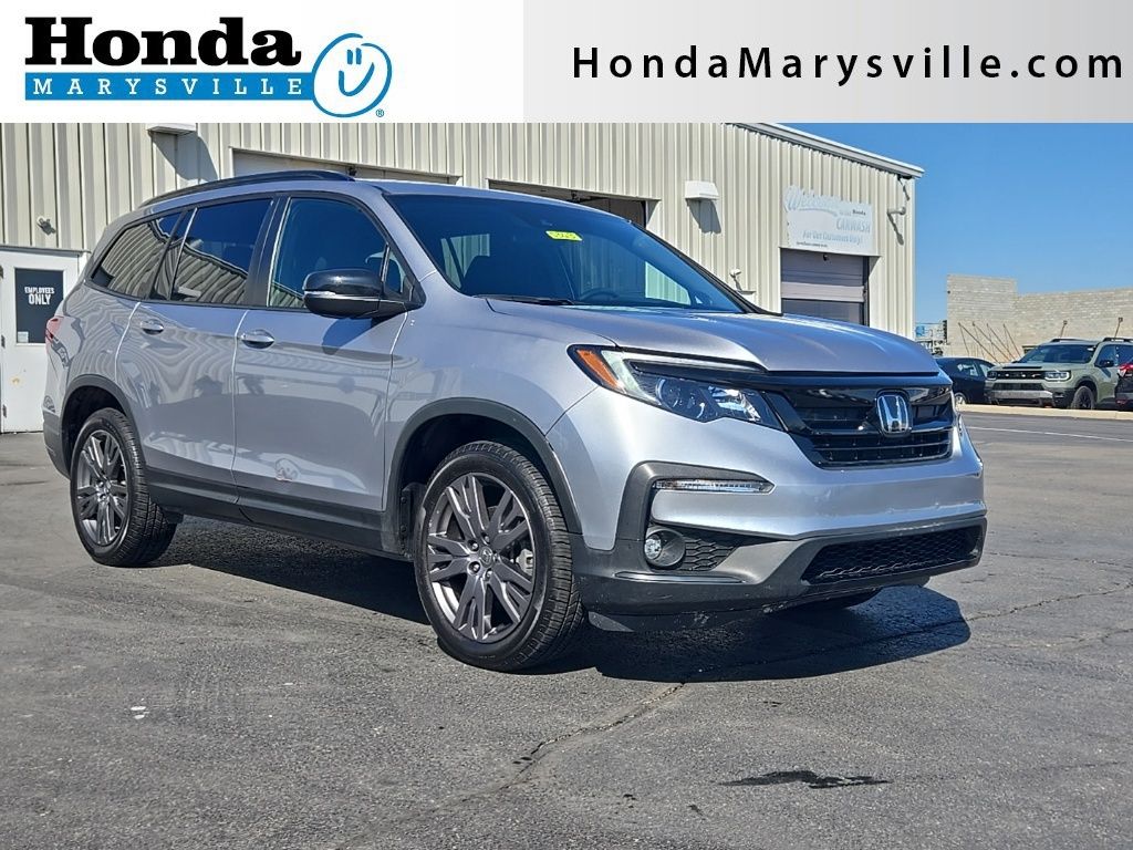 Lunar Silver Metallic 2022 Honda Pilot Sport AWD SUV / Crossover All-Wheel Drive 9-Speed Automatic