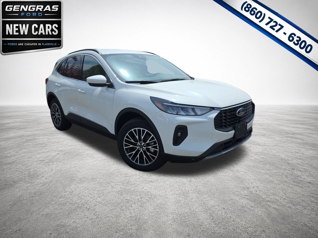 White Metallic 2025 Ford Escape Hybrid Plug-in SUV / Crossover Front-Wheel Drive Continuously Variable Transmission