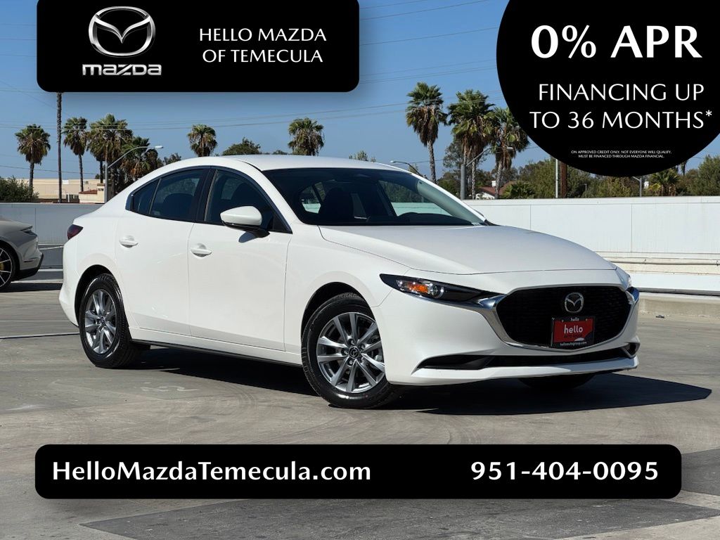 Snowflake White Pearl Mica 2026 Mazda MAZDA3 Sedan Front-Wheel Drive 6-Speed Automatic