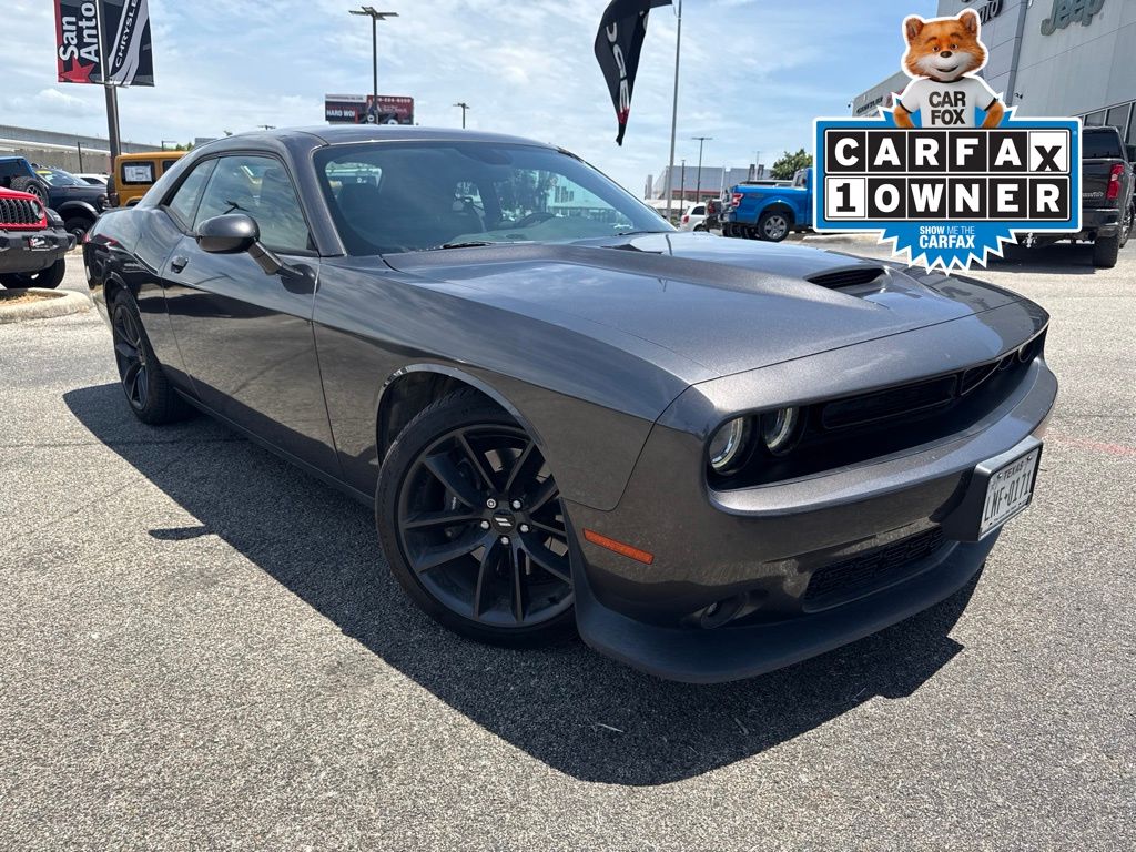 Gray (Granite Crystal Metallic Clearcoat) 2019 Dodge Challenger Coupe Rear-Wheel Drive 8-Speed Automatic