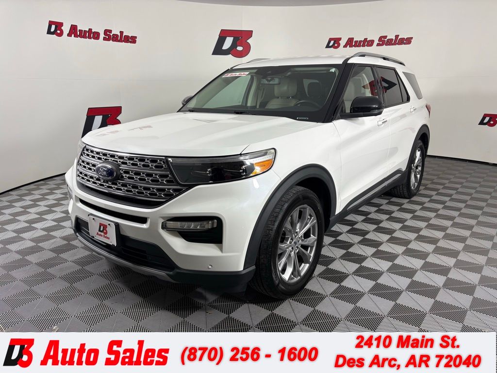 White 2020 Ford Explorer Limited RWD SUV / Crossover Rear-Wheel Drive Automatic