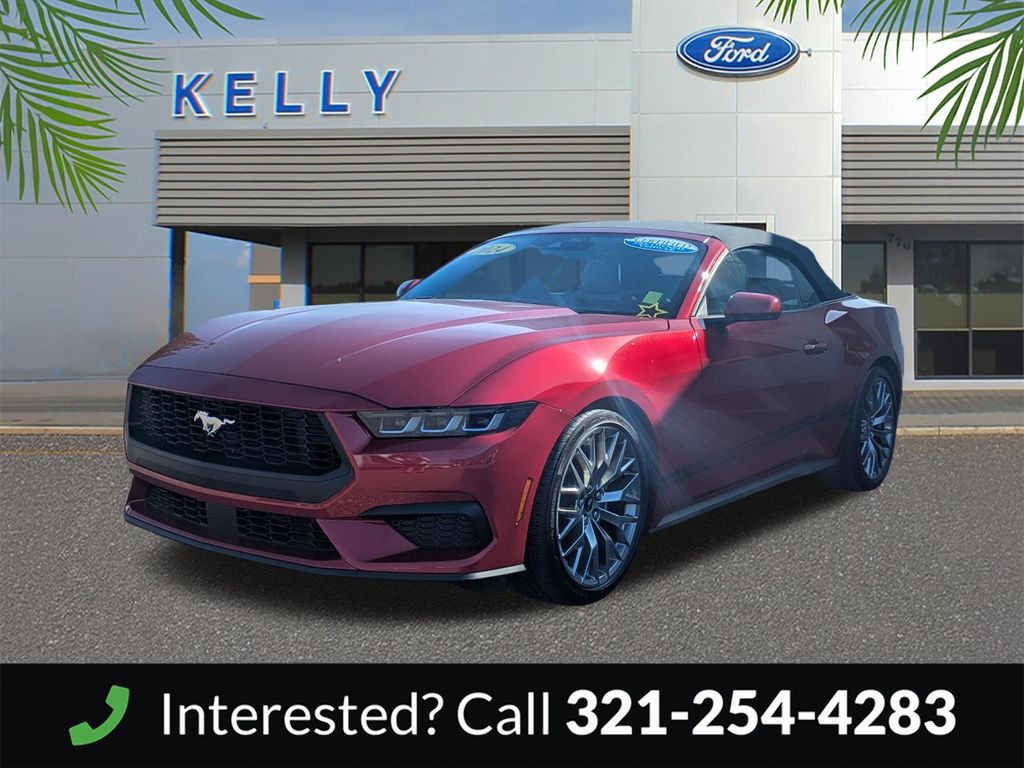 Rapid Red Metallic Tinted Clearcoat 2024 Ford Mustang EcoBoost Premium Convertible RWD Convertible Rear-Wheel Drive Automatic