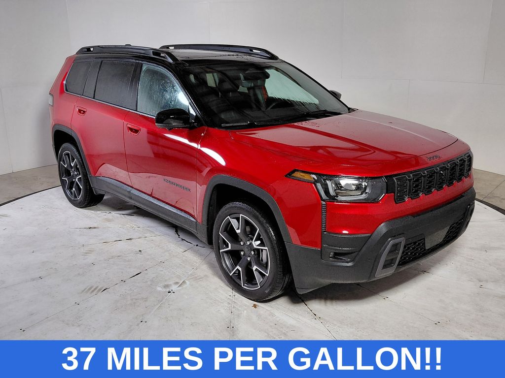 Red Hot Pearlcoat 2026 Jeep Cherokee Overland 4WD SUV / Crossover Four-Wheel Drive Continuously Variable Transmission