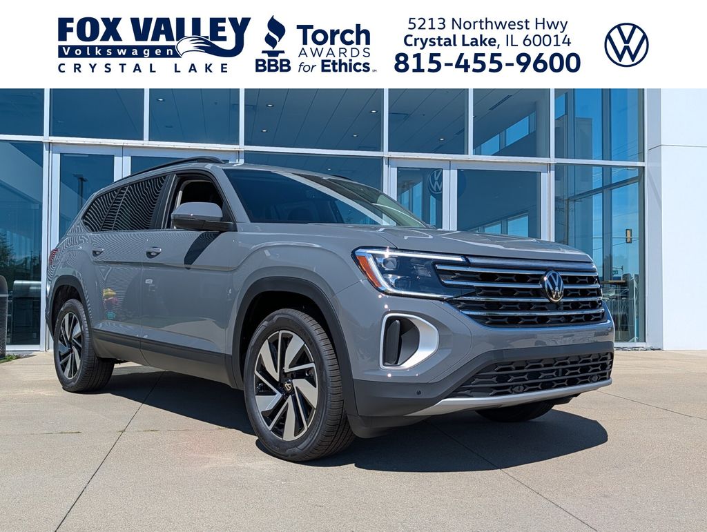 Pure Gray 2026 Volkswagen Atlas SUV / Crossover All-Wheel Drive 8-Speed Automatic