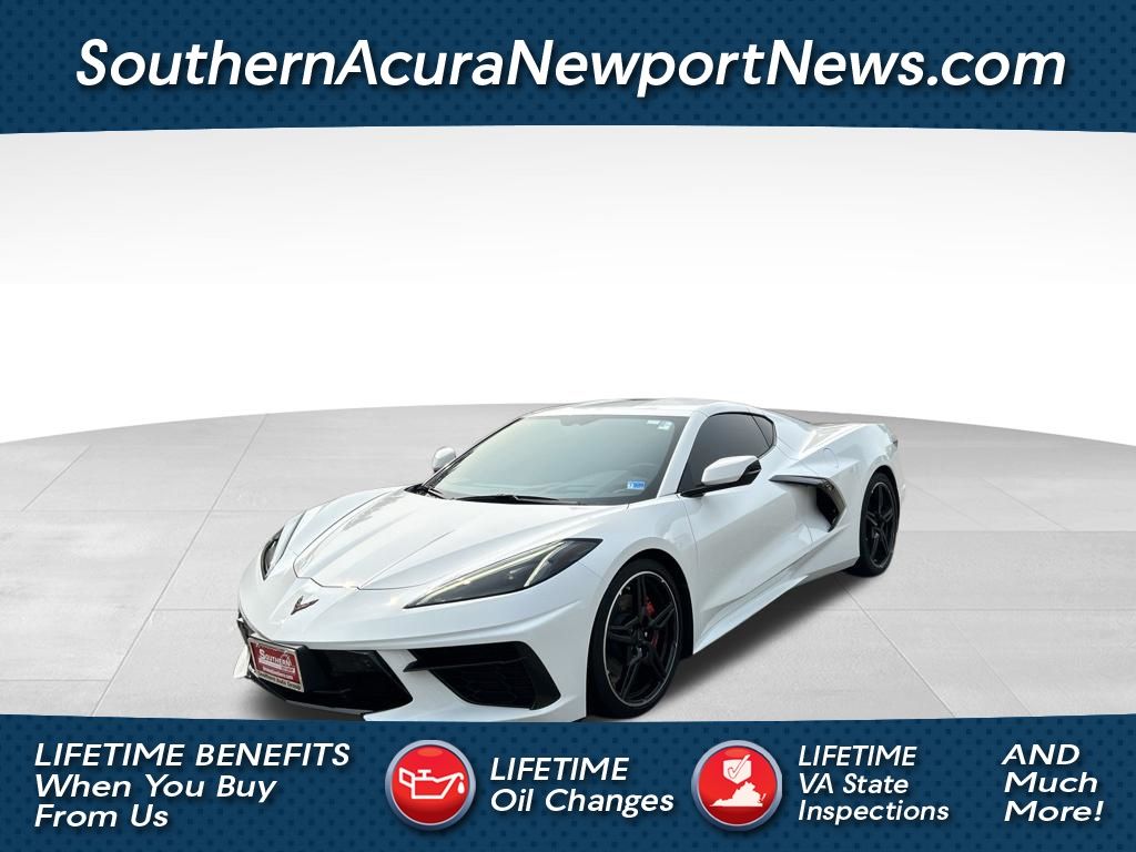 Arctic White 2021 Chevrolet Corvette Coupe Rear-Wheel Drive 8-Speed Dual Clutch