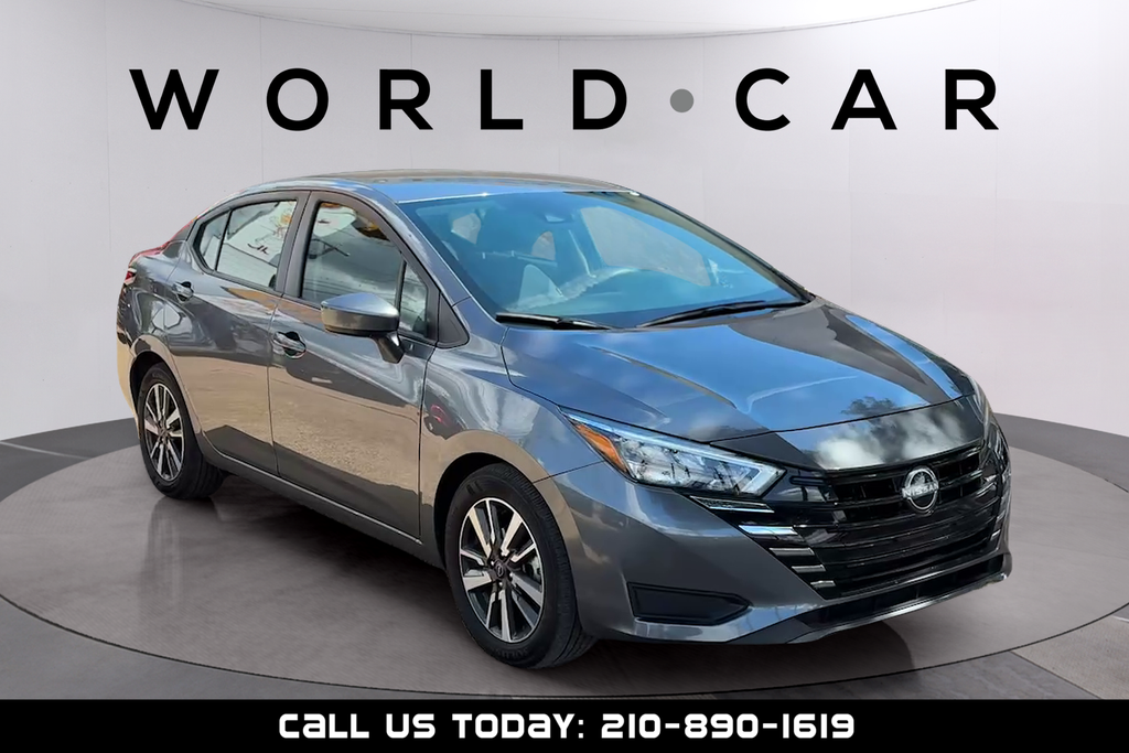 Gray (Gun Metallic) 2025 Nissan Versa SV FWD Sedan Front-Wheel Drive Continuously Variable Transmission