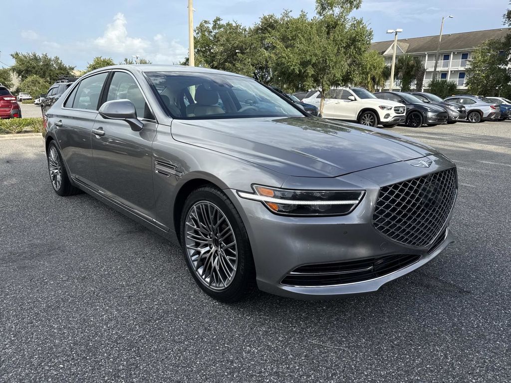 Savile Silver 2022 Genesis G90 Sedan Rear-Wheel Drive 8-Speed Automatic