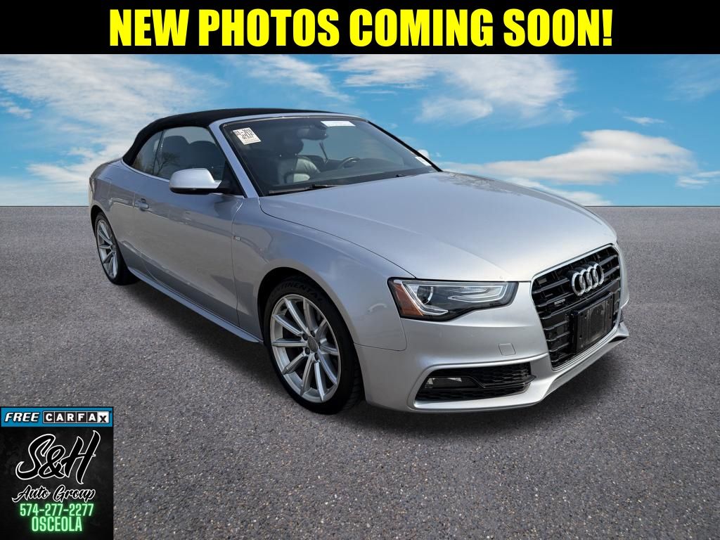 Silver Metallic 2016 Audi A5 2.0T quattro Premium Plus Cabriolet AWD Convertible All-Wheel Drive 8-Speed Automatic