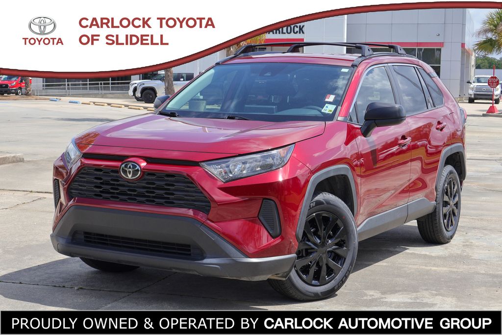 Red 2020 Toyota RAV4 LE FWD SUV / Crossover Front-Wheel Drive 8-Speed Automatic