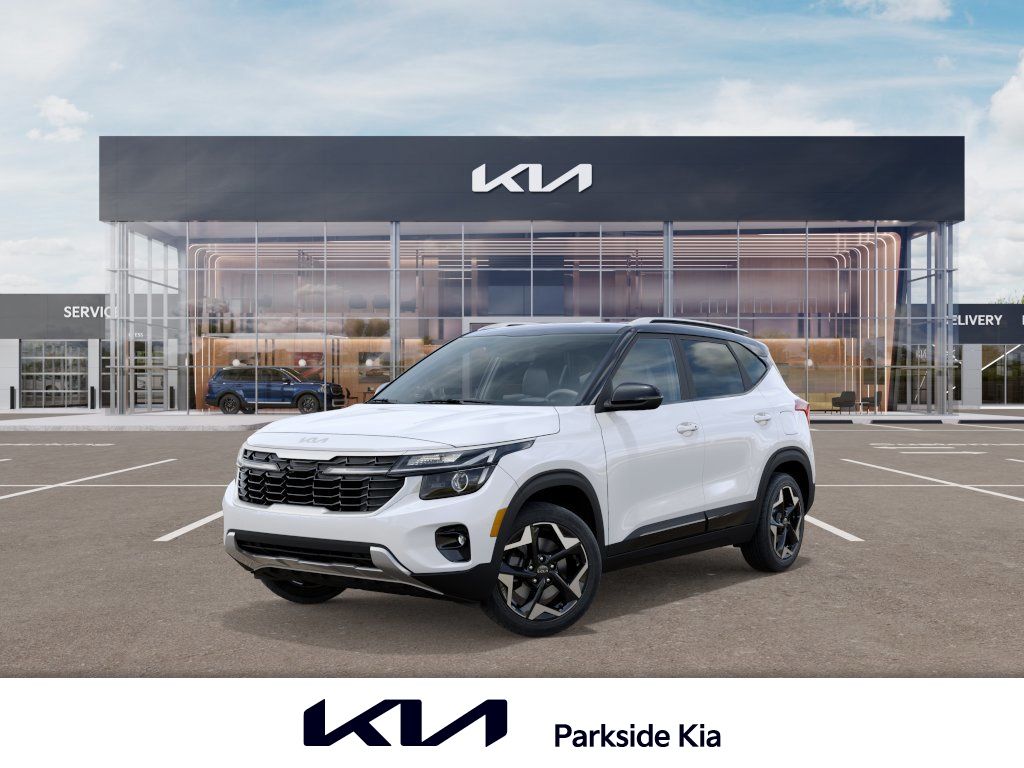 White / Black 2026 Kia Seltos SUV / Crossover All-Wheel Drive Continuously Variable Transmission