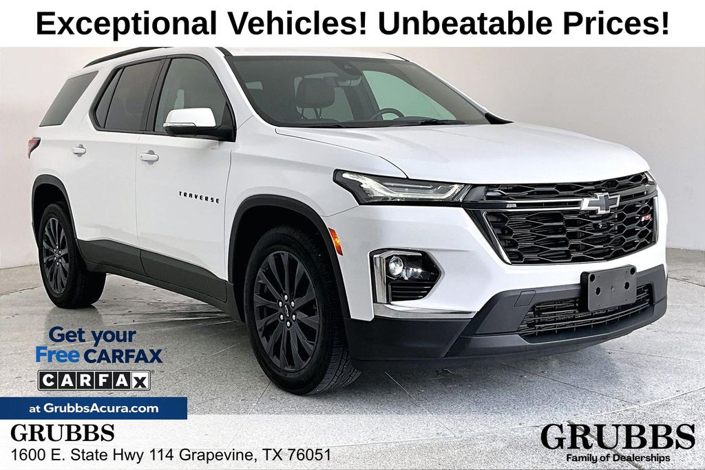 Summit White 2023 Chevrolet Traverse RS AWD SUV / Crossover Four-Wheel Drive 9-Speed Automatic