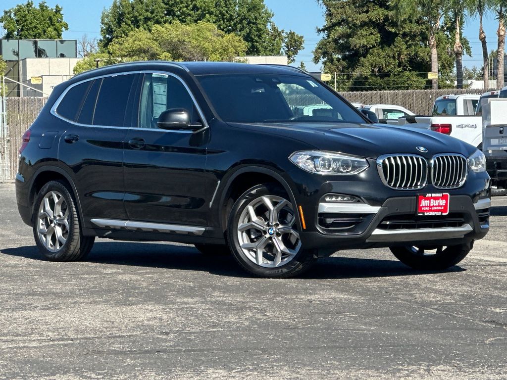 Black Sapphire Metallic 2021 BMW X3 SUV / Crossover Rear-Wheel Drive 8-Speed Automatic